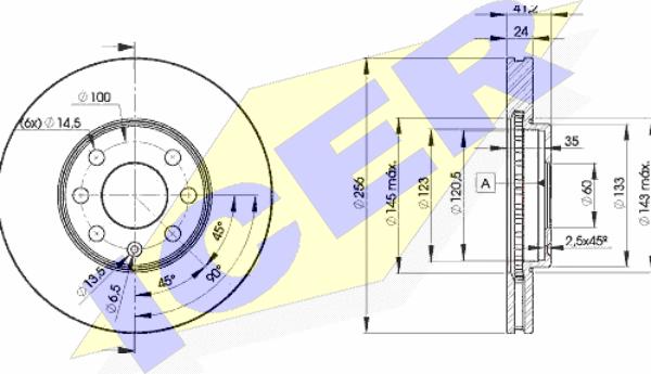 Icer 78BD7879-2 - Brake Disc autospares.lv