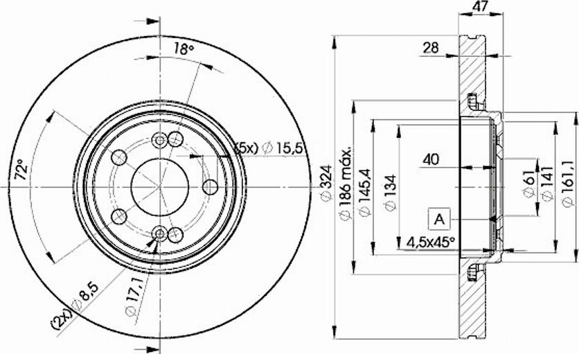 Icer 78BD7357 - Brake Disc autospares.lv