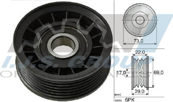 IJS GROUP 93-1508 - Pulley, v-ribbed belt autospares.lv