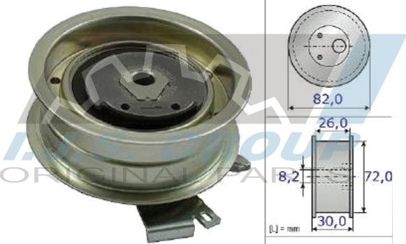 IJS GROUP 93-1146 - Tensioner Pulley, timing belt autospares.lv