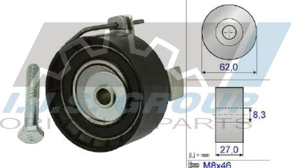 IJS GROUP 93-1172 - Tensioner Pulley, timing belt autospares.lv