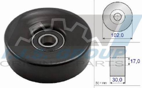 IJS GROUP 93-1843 - Pulley, v-ribbed belt autospares.lv