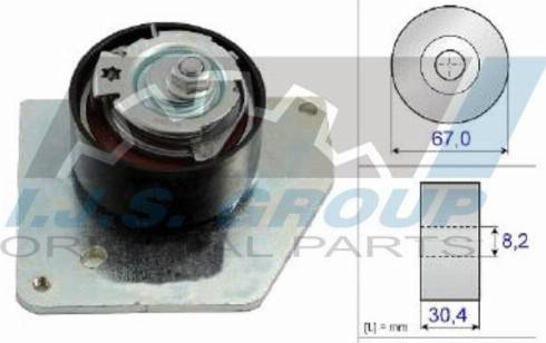 IJS GROUP 93-1863 - Tensioner Pulley, timing belt autospares.lv