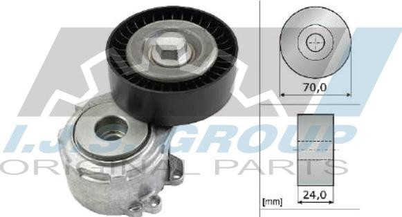 IJS GROUP 93-1209 - Belt Tensioner, v-ribbed belt autospares.lv