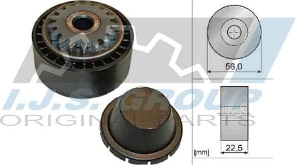 IJS GROUP 93-1238 - Pulley, v-ribbed belt autospares.lv