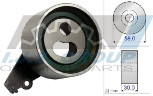 IJS GROUP 93-1787 - Tensioner Pulley, timing belt autospares.lv