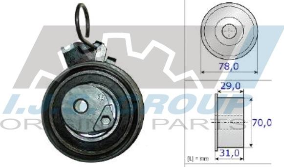 IJS GROUP 93-1731 - Tensioner Pulley, timing belt autospares.lv