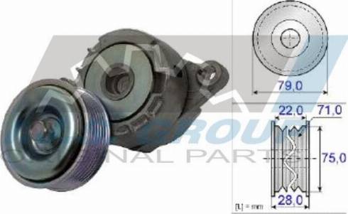 IJS GROUP 93-2466 - Belt Tensioner, v-ribbed belt autospares.lv