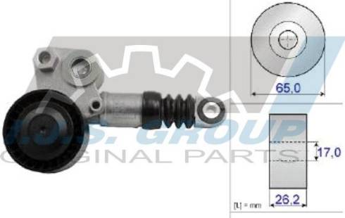 IJS GROUP 93-2439 - Belt Tensioner, v-ribbed belt autospares.lv