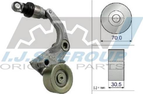 IJS GROUP 93-2472 - Belt Tensioner, v-ribbed belt autospares.lv