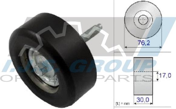 IJS GROUP 93-2140 - Pulley, v-ribbed belt autospares.lv