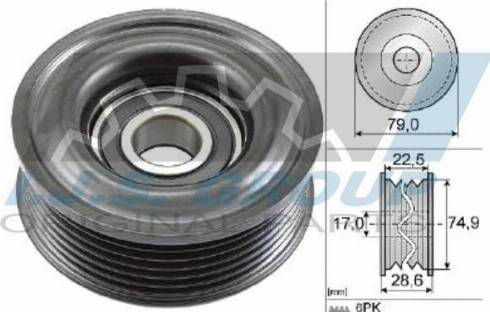 IJS GROUP 93-2165 - Pulley, v-ribbed belt autospares.lv