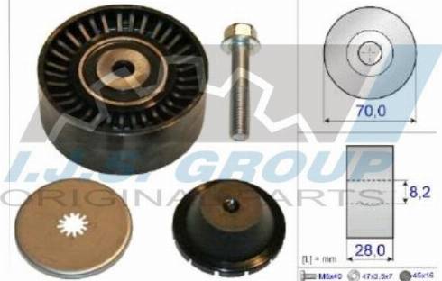 IJS GROUP 93-2116 - Pulley, v-ribbed belt autospares.lv