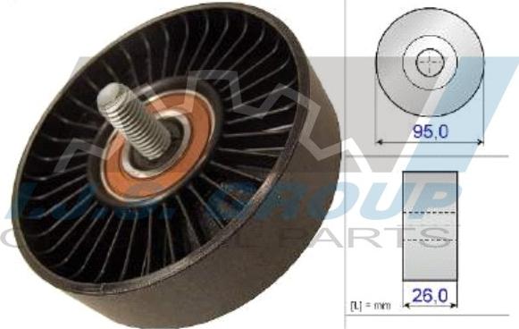 IJS GROUP 93-2135 - Pulley, v-ribbed belt autospares.lv