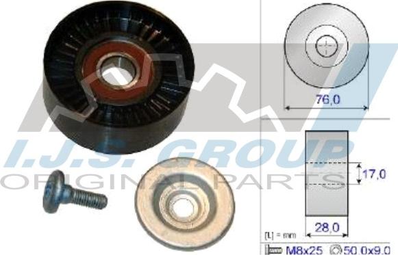 IJS GROUP 93-2138 - Pulley, v-ribbed belt autospares.lv