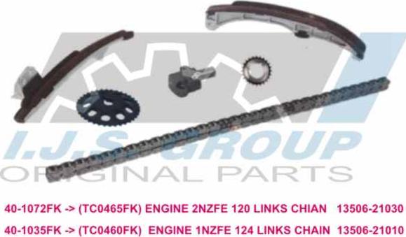 IJS GROUP 40-1035FK - Timing Chain Kit autospares.lv