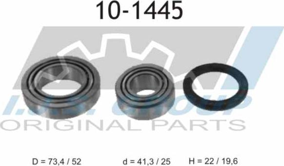 IJS GROUP 10-1445 - Wheel hub, bearing Kit autospares.lv