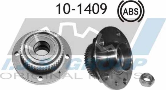 IJS GROUP 10-1409 - Wheel hub, bearing Kit autospares.lv