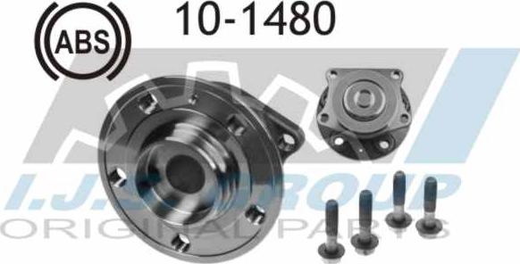 IJS GROUP 10-1480 - Wheel hub, bearing Kit autospares.lv