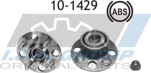 IJS GROUP 10-1429 - Wheel hub, bearing Kit autospares.lv