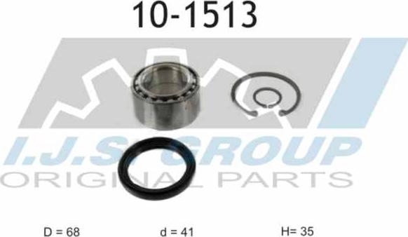 IJS GROUP 10-1513 - Wheel hub, bearing Kit autospares.lv