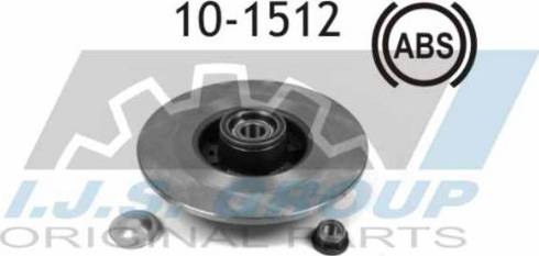 IJS GROUP 10-1512 - Brake Disc autospares.lv