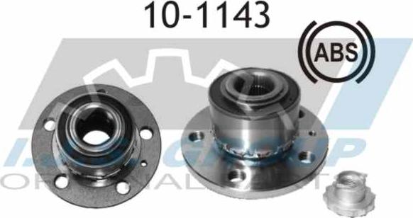 IJS GROUP 10-1143 - Wheel hub, bearing Kit autospares.lv