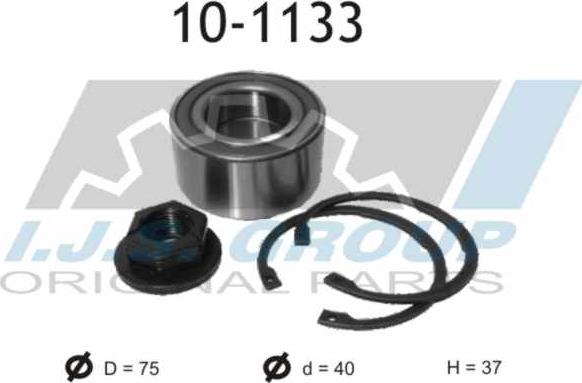 IJS GROUP 10-1133 - Wheel hub, bearing Kit autospares.lv