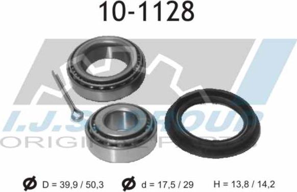 IJS GROUP 10-1128 - Wheel hub, bearing Kit autospares.lv