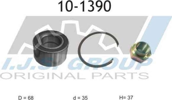 IJS GROUP 10-1390 - Wheel hub, bearing Kit autospares.lv