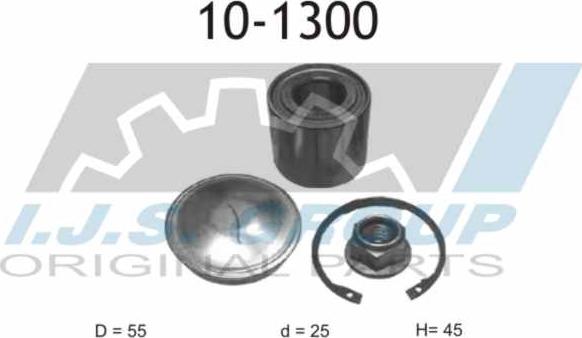 IJS GROUP 10-1300 - Wheel hub, bearing Kit autospares.lv