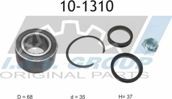 IJS GROUP 10-1310 - Wheel hub, bearing Kit autospares.lv