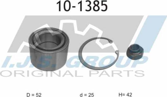 IJS GROUP 10-1385 - Wheel hub, bearing Kit autospares.lv