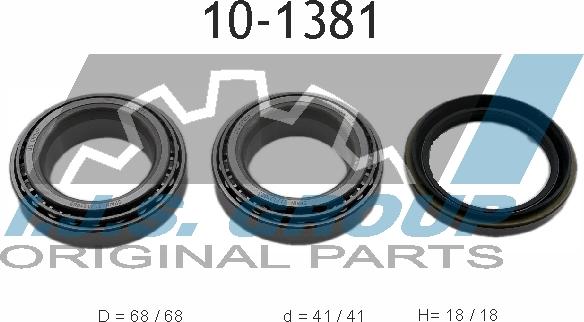 IJS GROUP 10-1381 - Wheel hub, bearing Kit autospares.lv