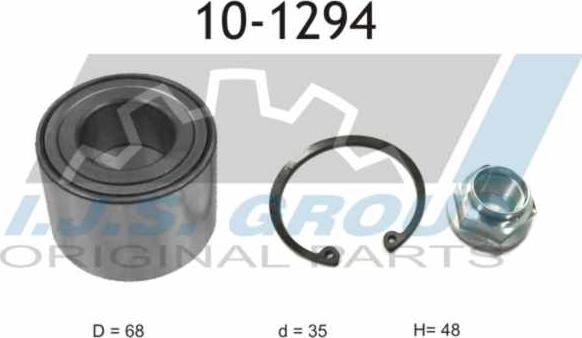 IJS GROUP 10-1294 - Wheel hub, bearing Kit autospares.lv