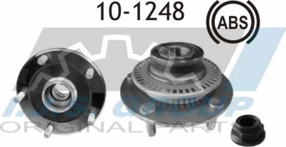 IJS GROUP 10-1248 - Wheel hub, bearing Kit autospares.lv