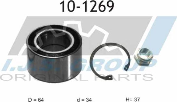 IJS GROUP 10-1269 - Wheel hub, bearing Kit autospares.lv