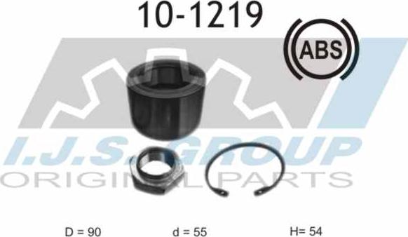 IJS GROUP 10-1219 - Wheel hub, bearing Kit autospares.lv