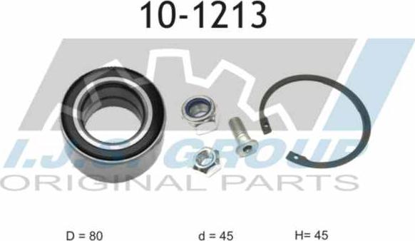 IJS GROUP 10-1213 - Wheel hub, bearing Kit autospares.lv