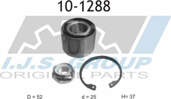 IJS GROUP 10-1288 - Wheel hub, bearing Kit autospares.lv