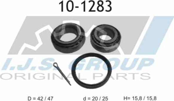 IJS GROUP 10-1283 - Wheel hub, bearing Kit autospares.lv