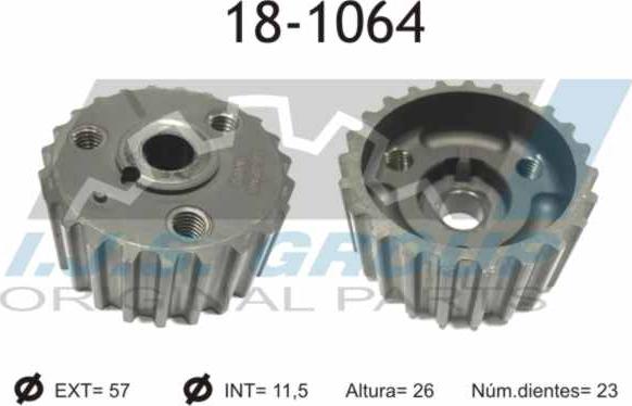 IJS GROUP 18-1064 - Gear, crankshaft autospares.lv