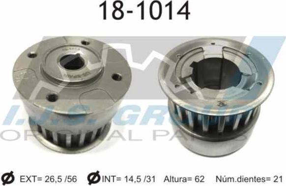 IJS GROUP 18-1014 - Gear, distributor shaft autospares.lv