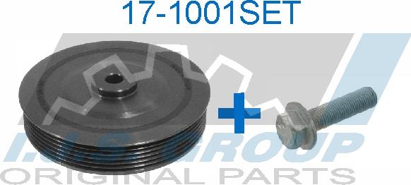 IJS GROUP 17-1001SET - Belt Pulley, crankshaft autospares.lv