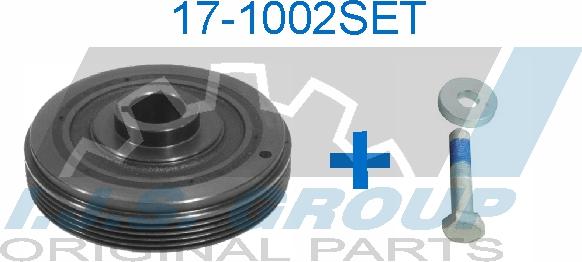 IJS GROUP 17-1002SET - Belt Pulley, crankshaft autospares.lv