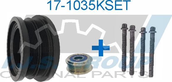 IJS GROUP 17-1035KSET - Belt Pulley, crankshaft autospares.lv