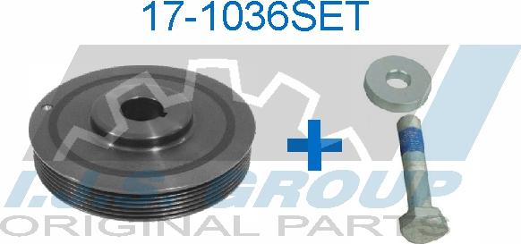 IJS GROUP 17-1036SET - Belt Pulley, crankshaft autospares.lv