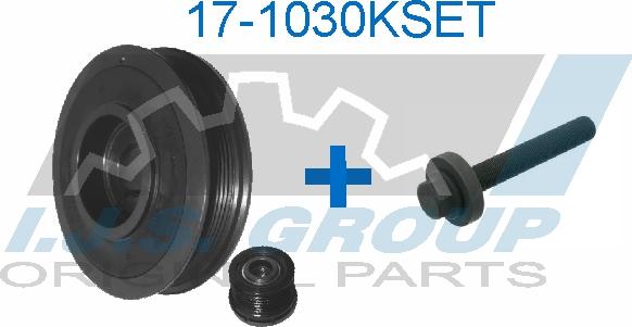 IJS GROUP 17-1030KSET - Belt Pulley, crankshaft autospares.lv