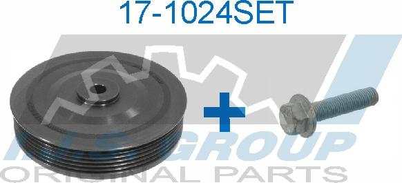 IJS GROUP 17-1024SET - Belt Pulley, crankshaft autospares.lv