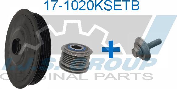 IJS GROUP 17-1020KSET.B - Belt Pulley, crankshaft autospares.lv